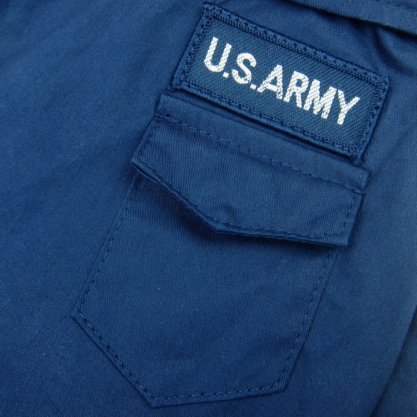 Asher Military Polo Shirt Navy