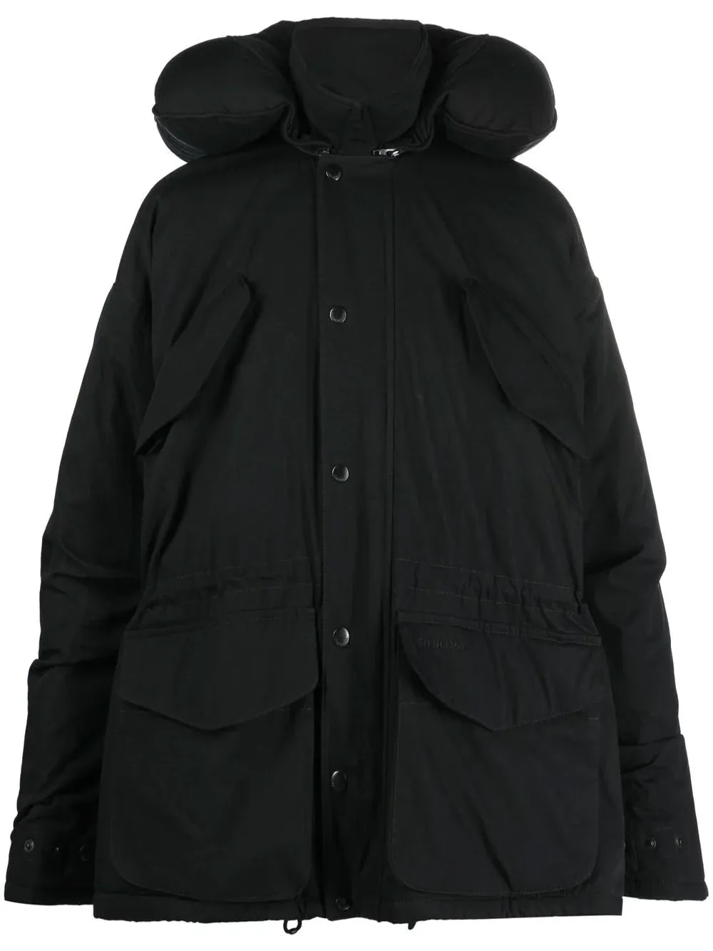 BALENCIAGA Travel Parka Jacket Black
