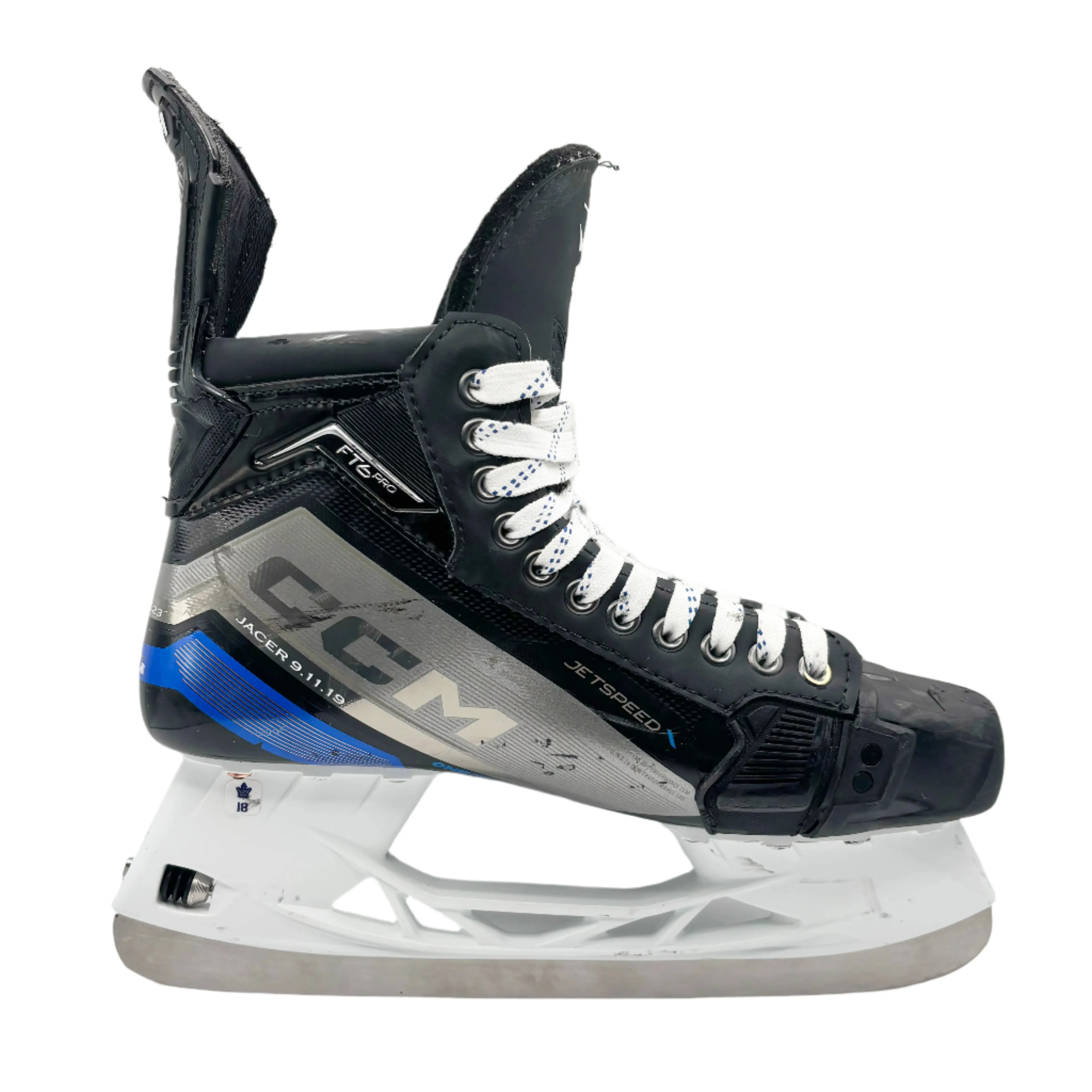 CCM Jetspeed FT6 Pro - Pro Stock Hockey Skate - Toronto Maple Leafs - John Tavares - 9.75D (MIC)