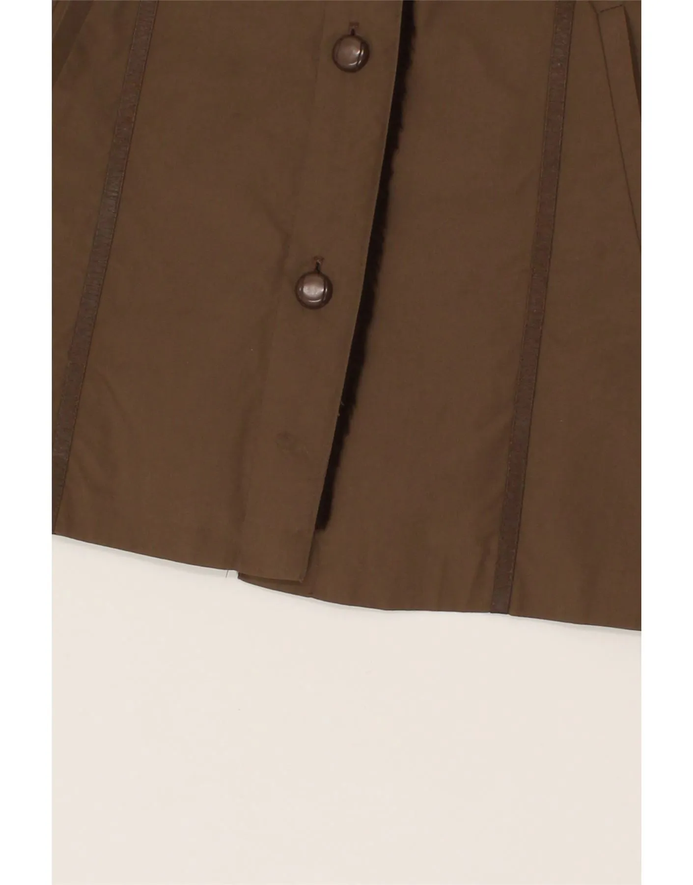 DANNIMAC Womens Sherpa Jacket UK 16 Large Brown Polyester