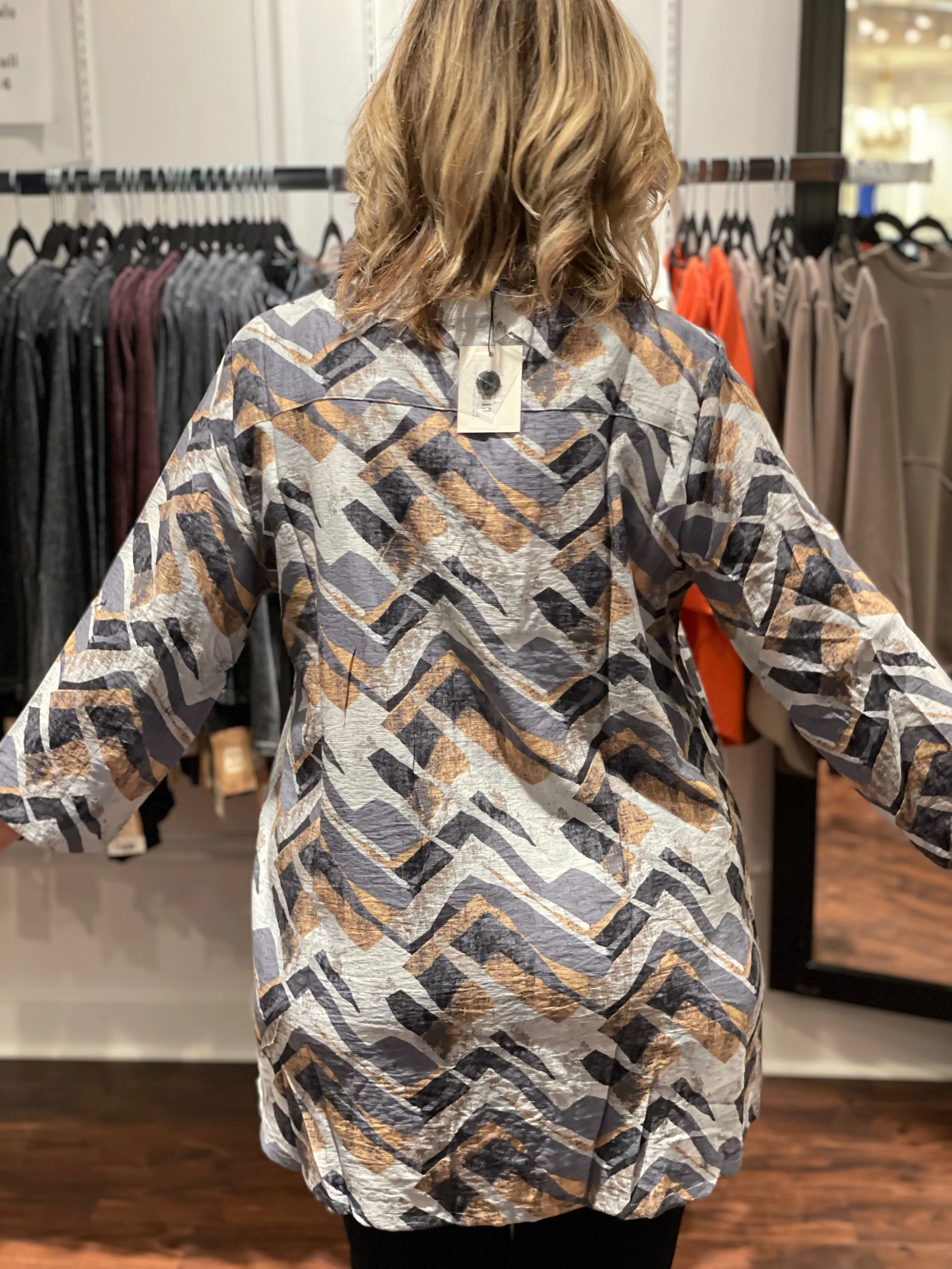 Lior Demi Wire Collar Tunic w/ Pockets