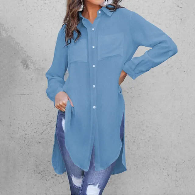 Long Sleeve Casual Muslim Modest Tunic