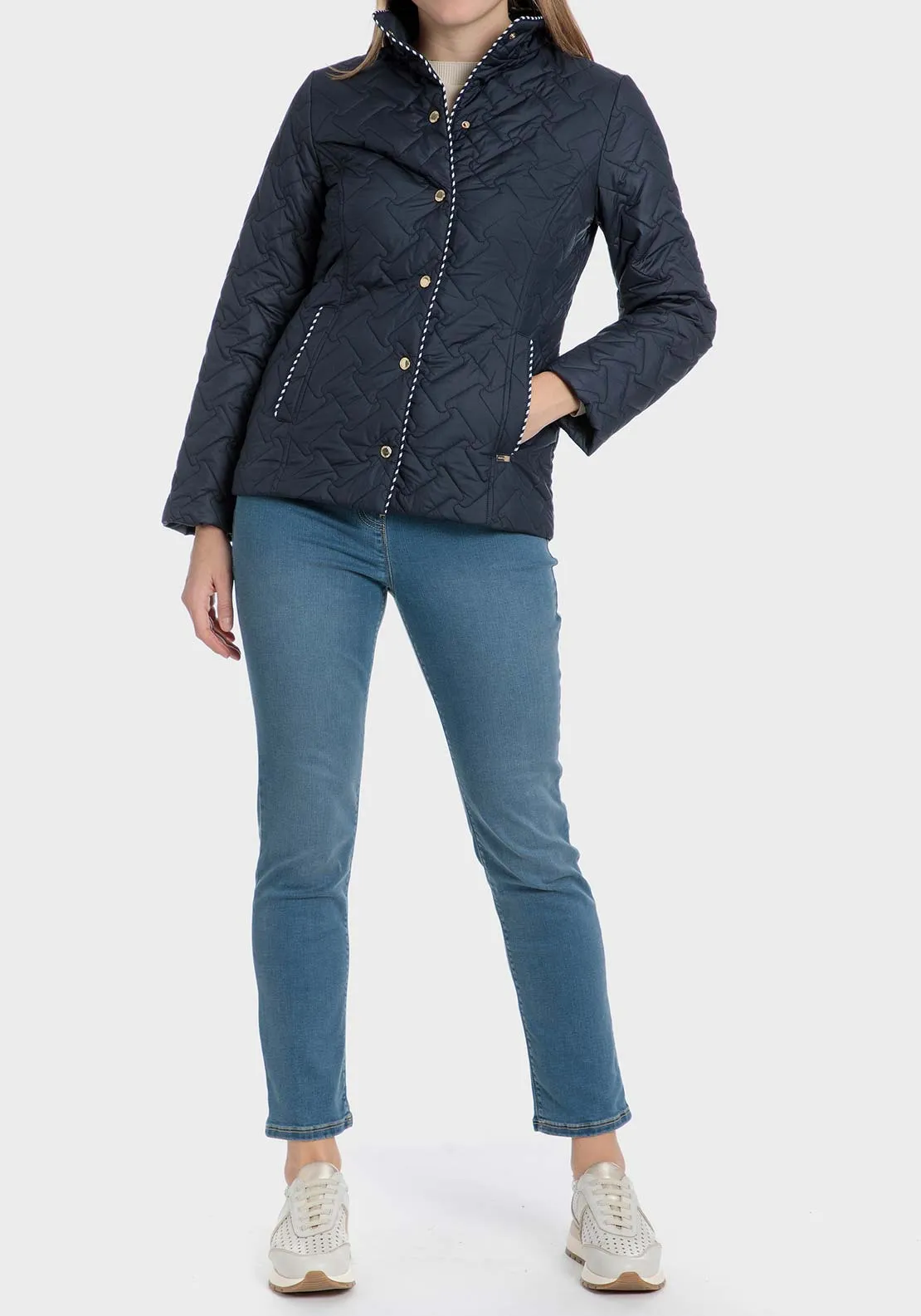 Padded parka jacket - Blue / Navy