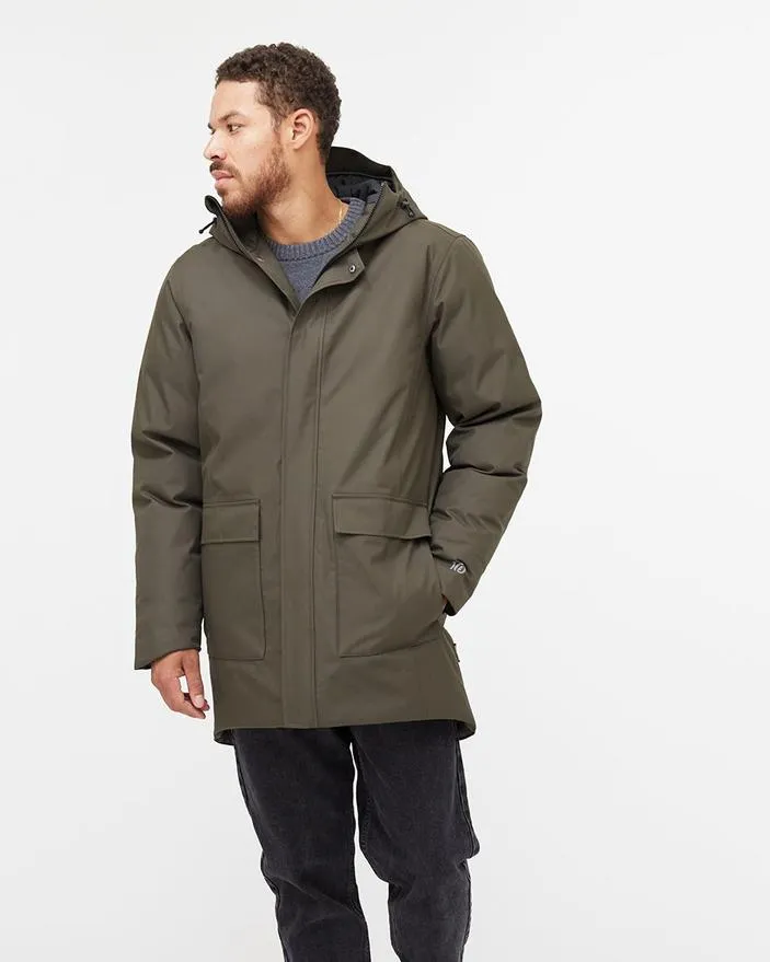 TENTREE Daily Parka - Black Olive Green