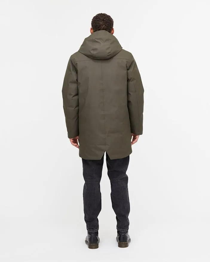 TENTREE Daily Parka - Black Olive Green