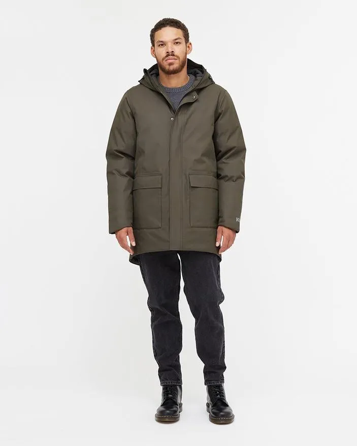 TENTREE Daily Parka - Black Olive Green