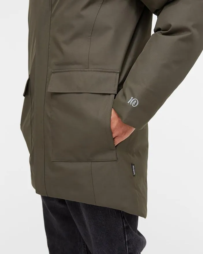 TENTREE Daily Parka - Black Olive Green