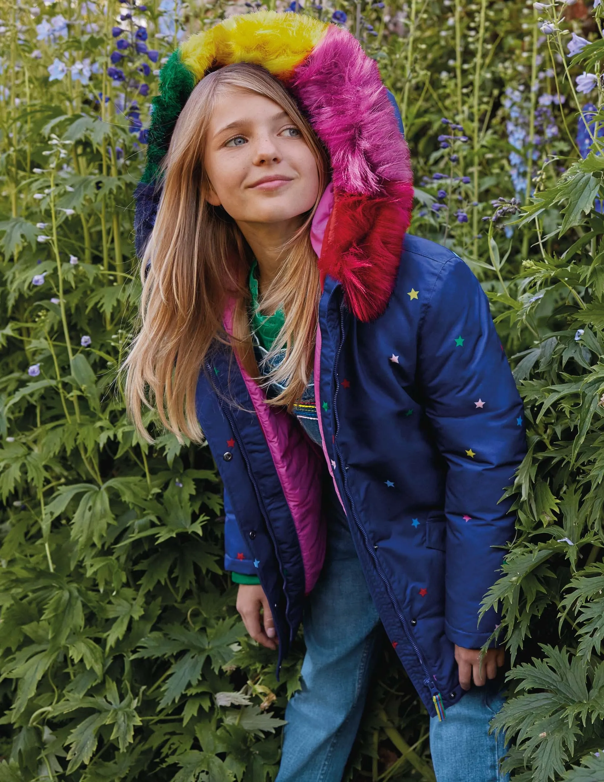 Waterproof 4-in-1 Parka-Navy Multi Stars