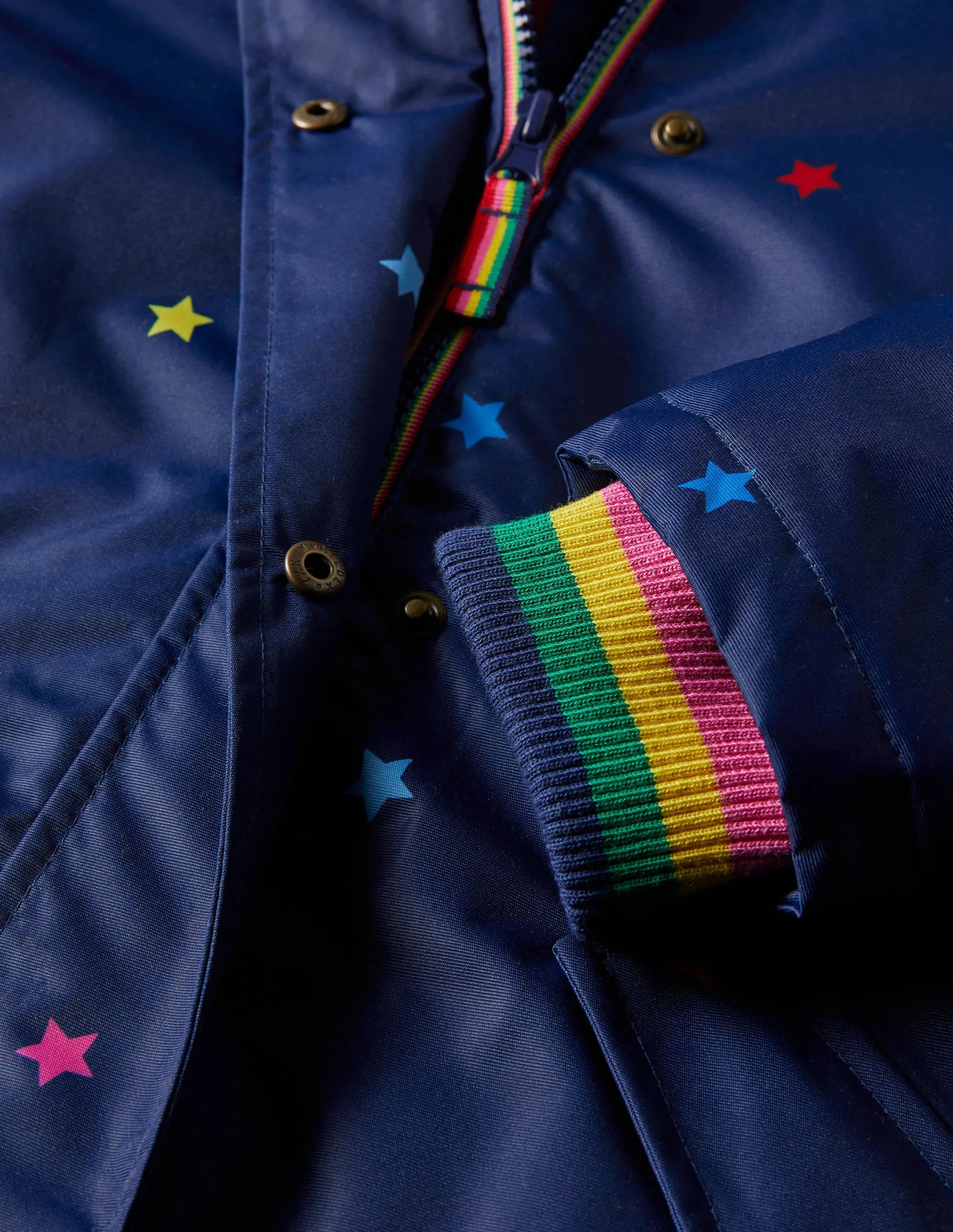Waterproof 4-in-1 Parka-Navy Multi Stars